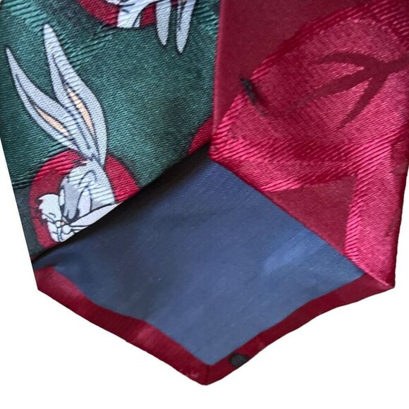 Vintage Looney Tunes Bugs Bunny Piano Music Tie Men’s Classic Workwear - Picture 4 of 6
